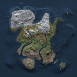 Thumbnail Rust Map: Procedural Map, Size: 2200, Seed: 1394872438, 6 Monuments