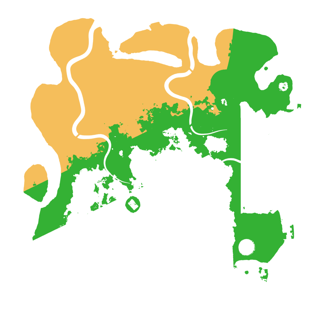Biome Rust Map: Procedural Map, Size: 3500, Seed: 890652