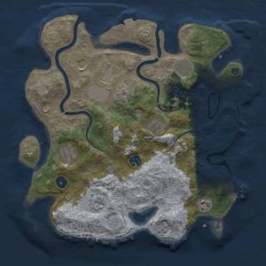 Thumbnail Rust Map: Procedural Map, Size: 3500, Seed: 890652, 15 Monuments