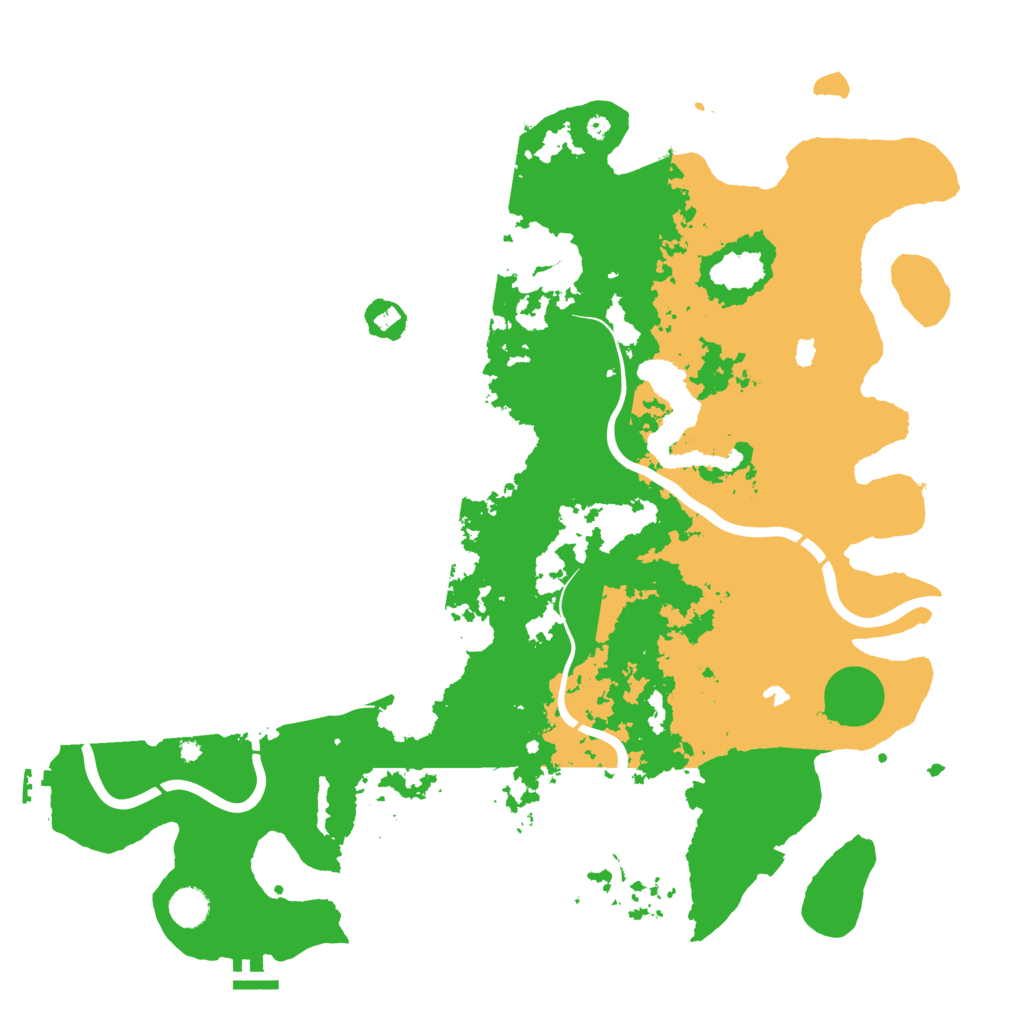 Biome Rust Map: Procedural Map, Size: 4500, Seed: 1223263769