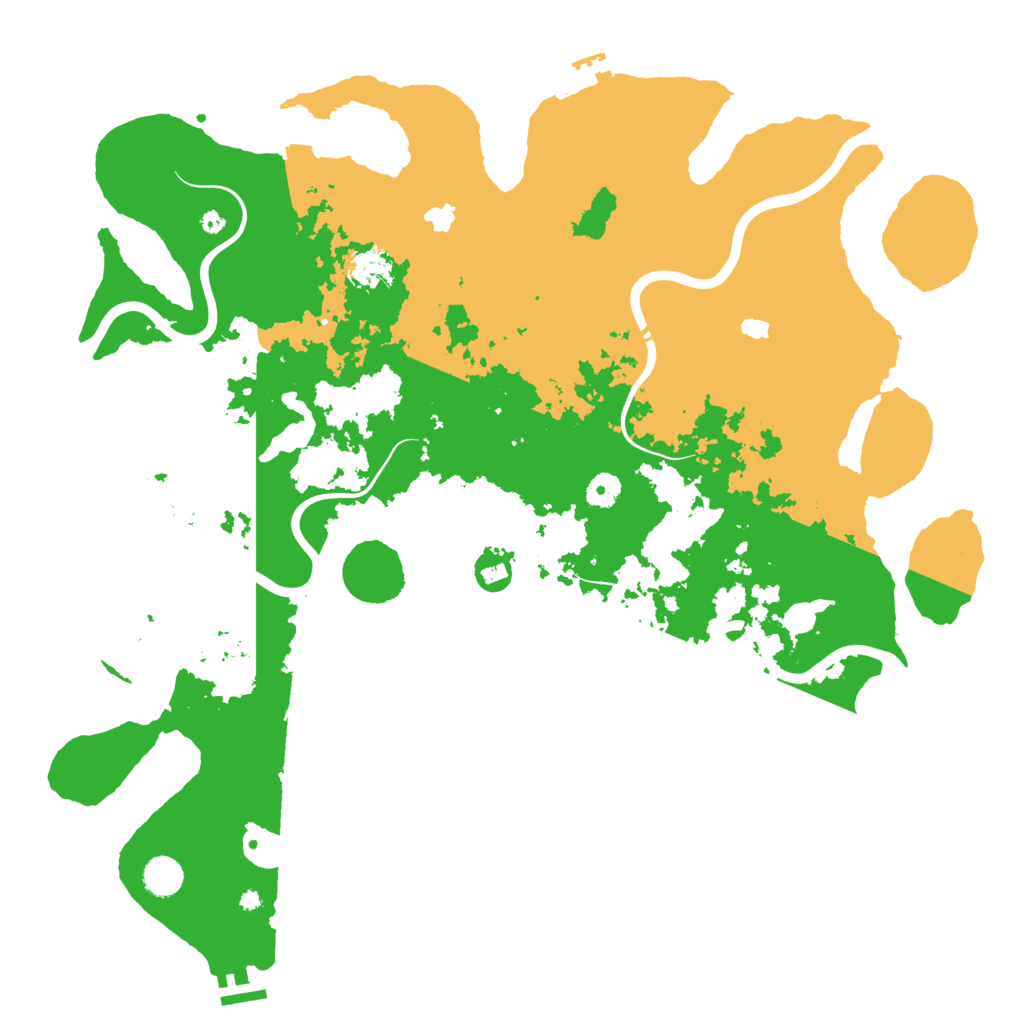 Biome Rust Map: Procedural Map, Size: 4500, Seed: 7969654