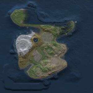 Thumbnail Rust Map: Procedural Map, Size: 2000, Seed: 45813, 6 Monuments