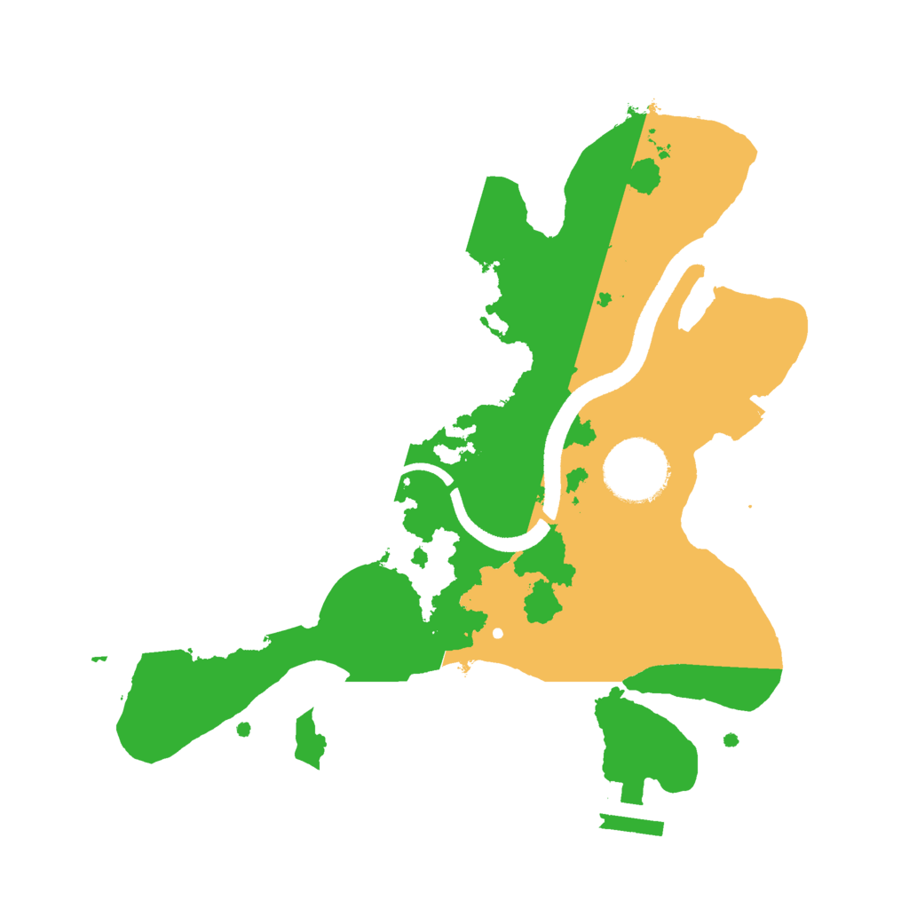 Biome Rust Map: Procedural Map, Size: 2500, Seed: 50056
