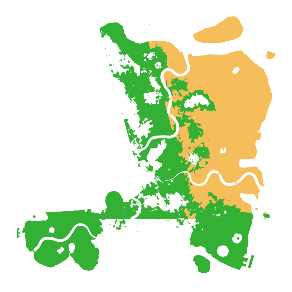 Biome Rust Map: Procedural Map, Size: 4500, Seed: 2346