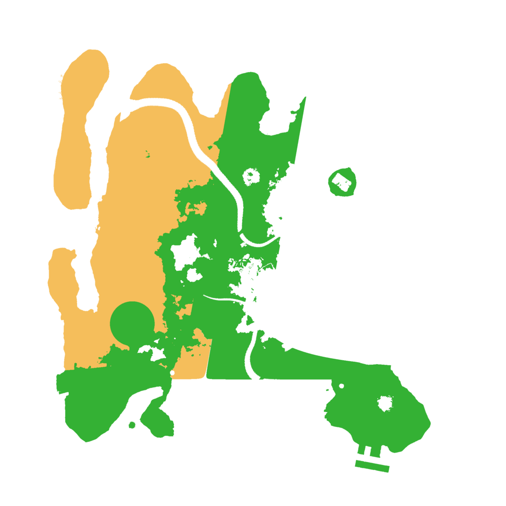 Biome Rust Map: Procedural Map, Size: 3000, Seed: 90570634