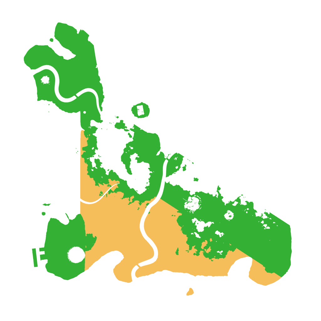 Biome Rust Map: Procedural Map, Size: 3500, Seed: 501189911