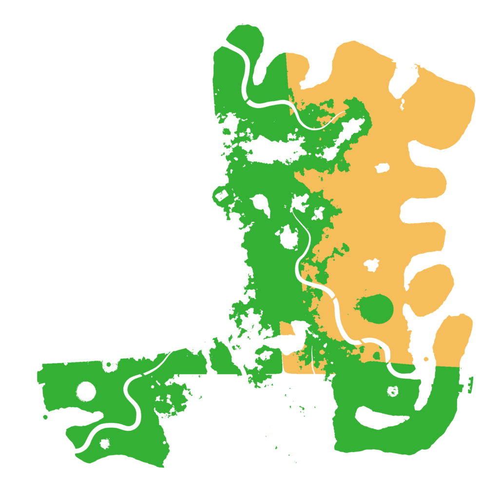 Biome Rust Map: Procedural Map, Size: 4500, Seed: 51588