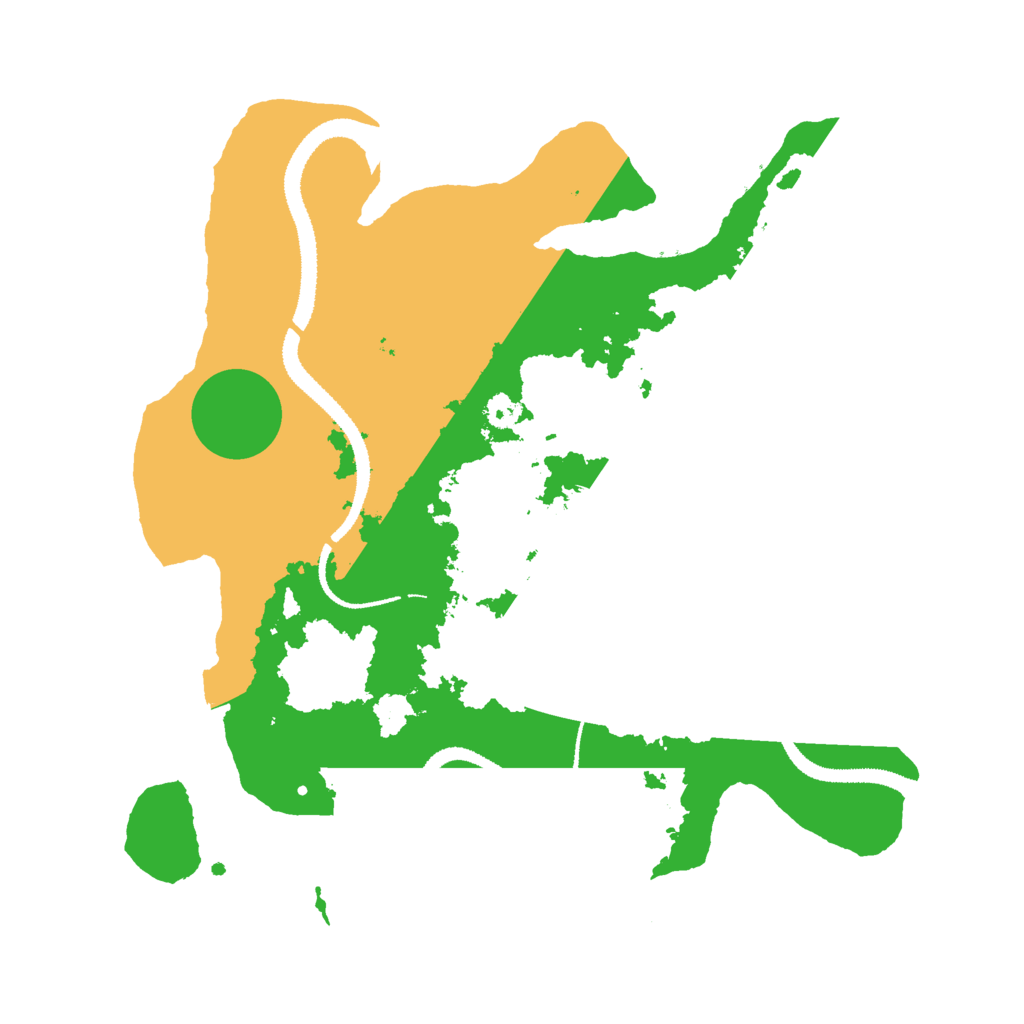 Biome Rust Map: Procedural Map, Size: 3000, Seed: 387018926