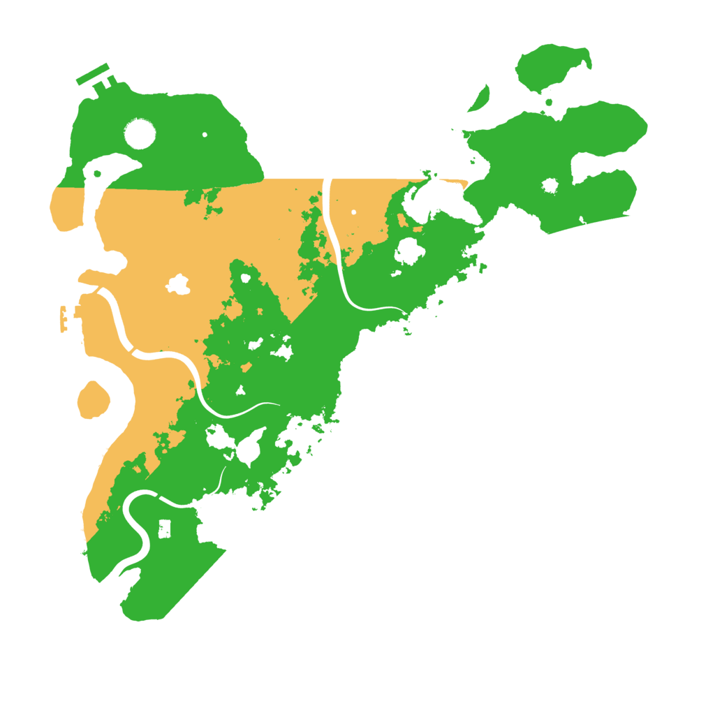 Biome Rust Map: Procedural Map, Size: 4100, Seed: 27121