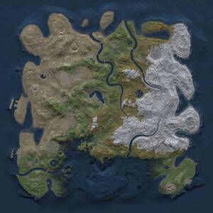 Thumbnail Rust Map: Procedural Map, Size: 4250, Seed: 9371384, 16 Monuments