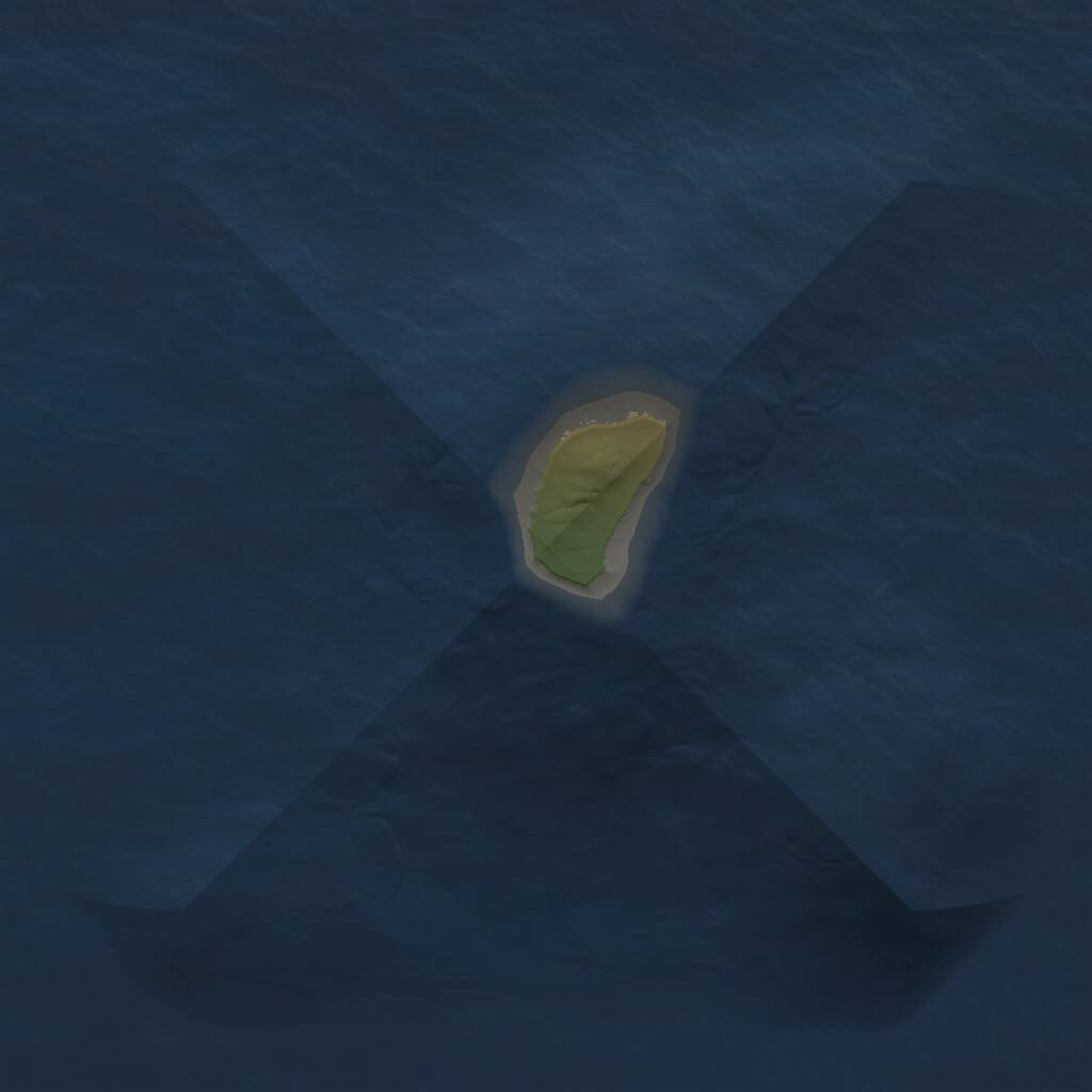 Rust Map: Procedural Map, Size: 1000, Seed: 1267260645, 1 Monuments