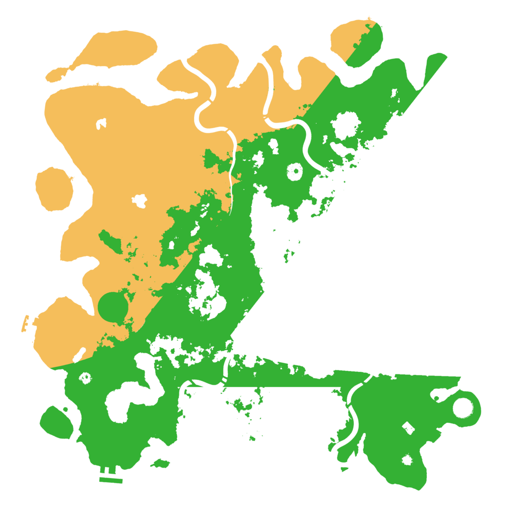 Biome Rust Map: Procedural Map, Size: 4500, Seed: 254091146