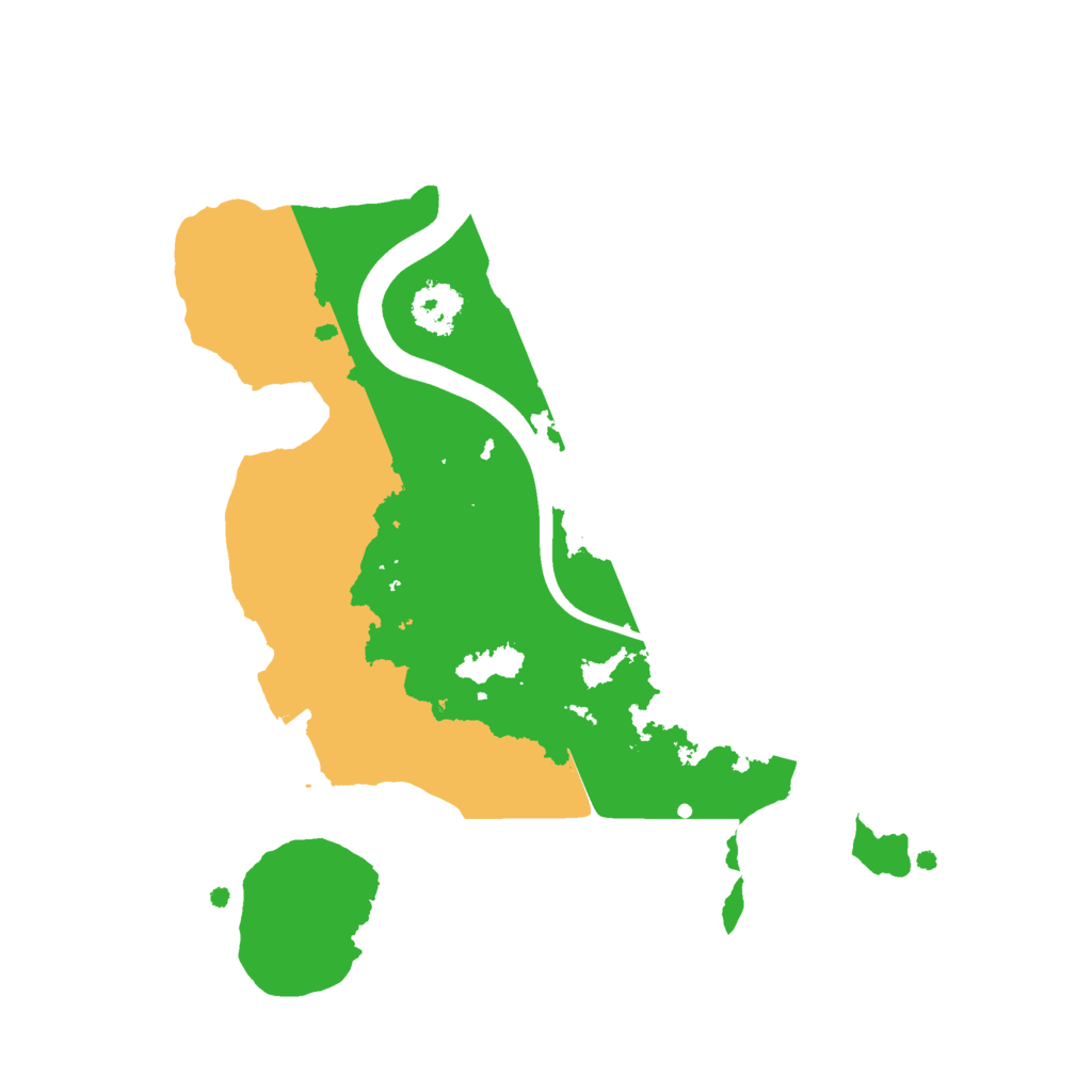 Biome Rust Map: Procedural Map, Size: 2200, Seed: 998987