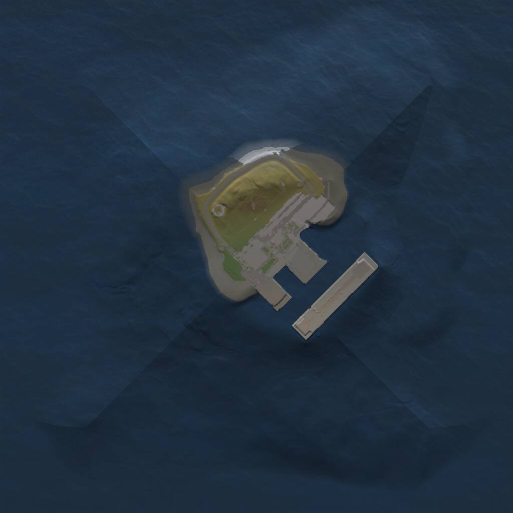 Rust Map: Procedural Map, Size: 1000, Seed: 1413175854, 2 Monuments
