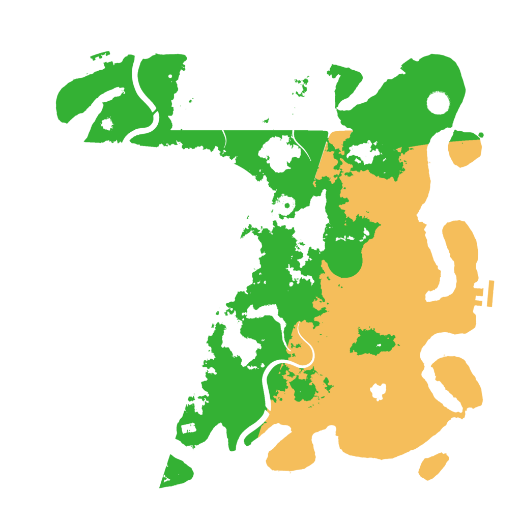 Biome Rust Map: Procedural Map, Size: 4000, Seed: 121299