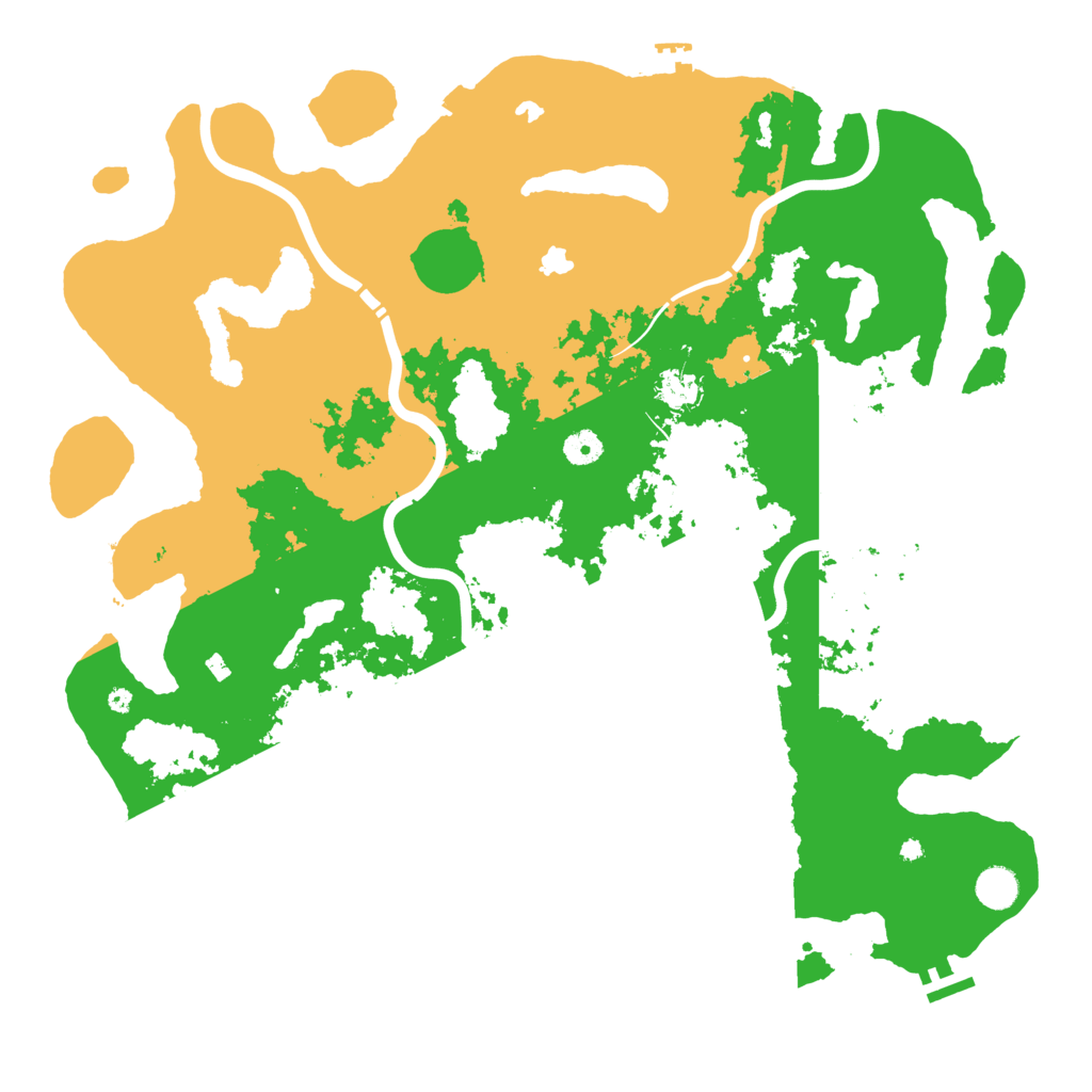 Biome Rust Map: Procedural Map, Size: 4500, Seed: 666114915