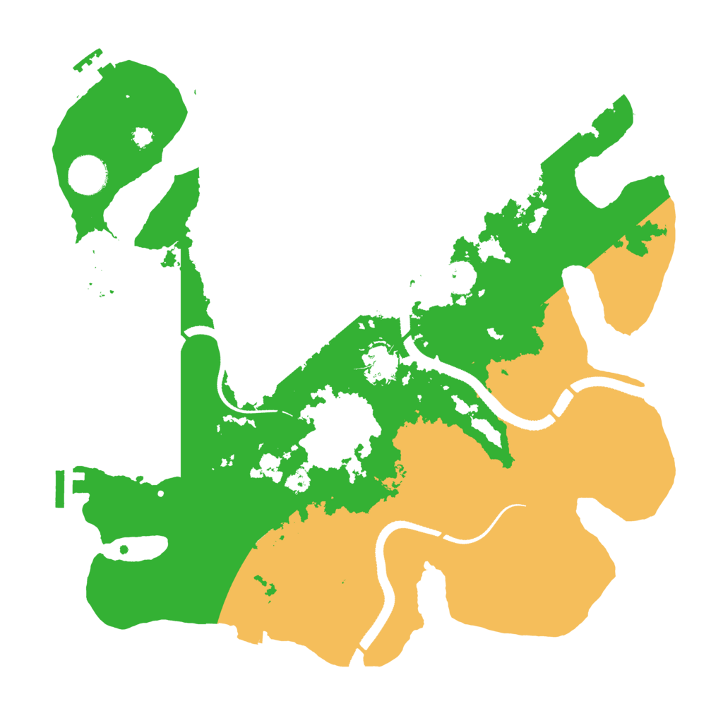 Biome Rust Map: Procedural Map, Size: 3300, Seed: 1221159742