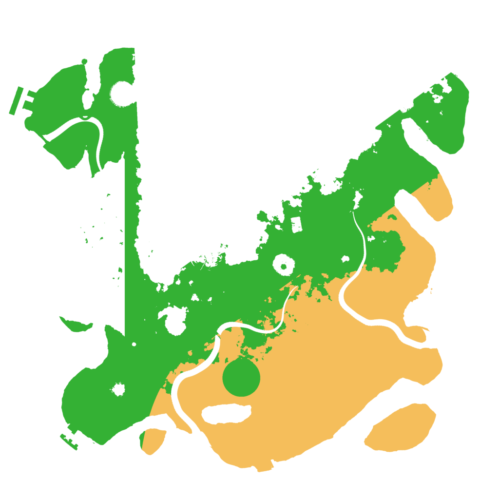 Biome Rust Map: Procedural Map, Size: 3500, Seed: 1384604290