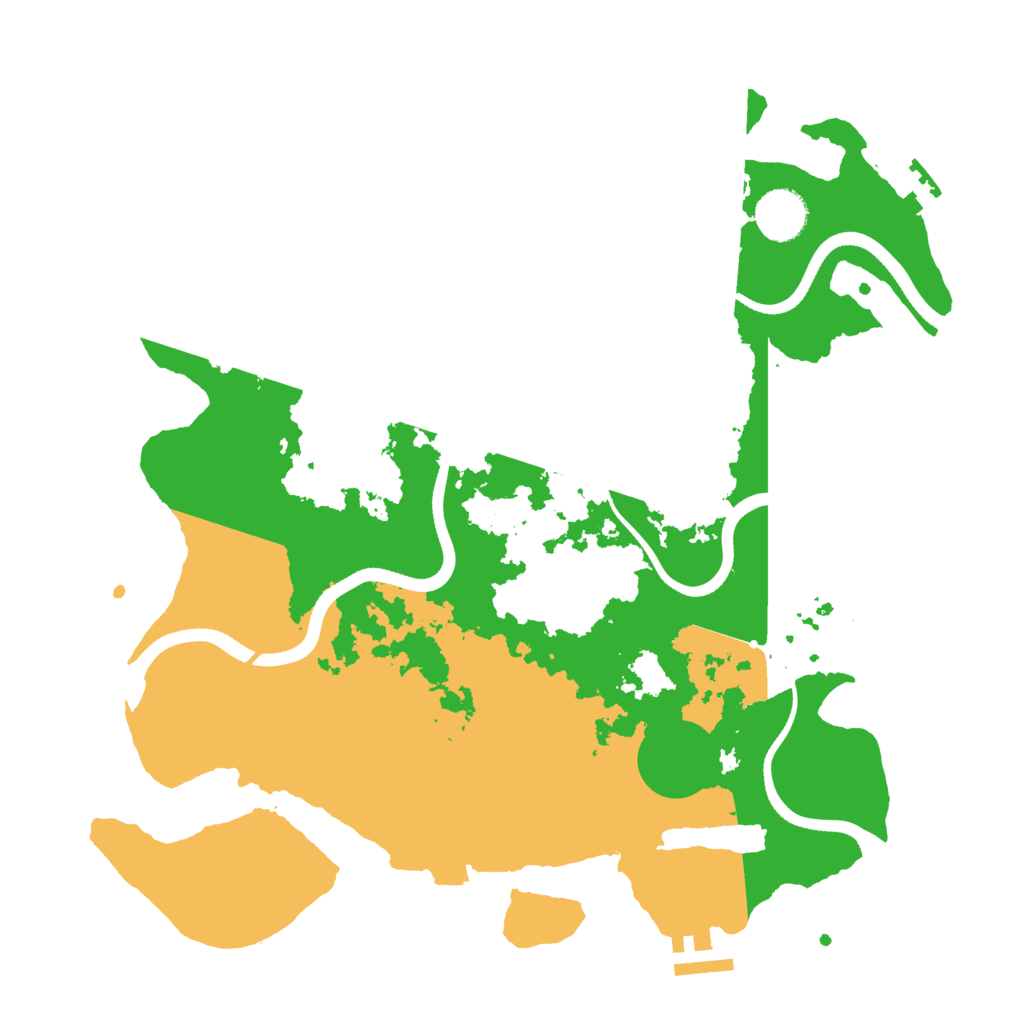 Biome Rust Map: Procedural Map, Size: 3500, Seed: 17522860
