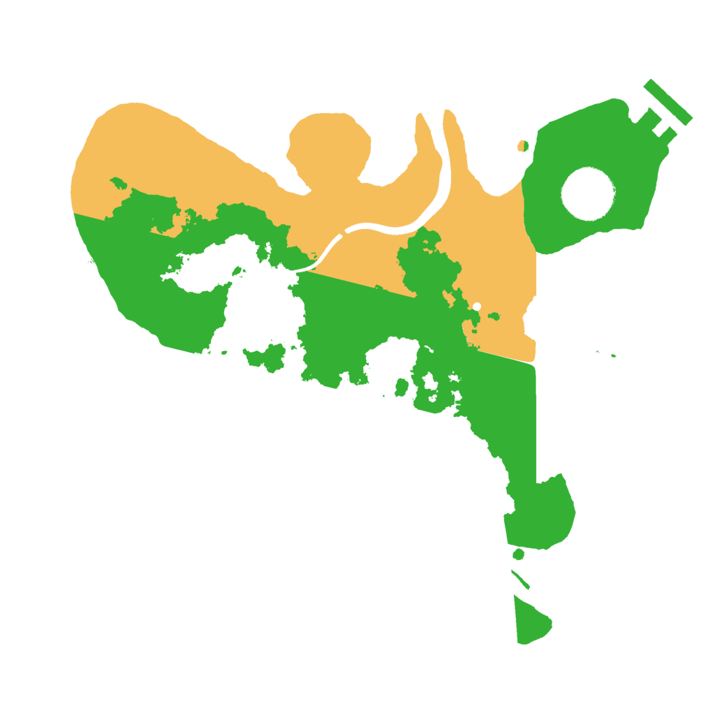 Biome Rust Map: Procedural Map, Size: 2500, Seed: 2142955104