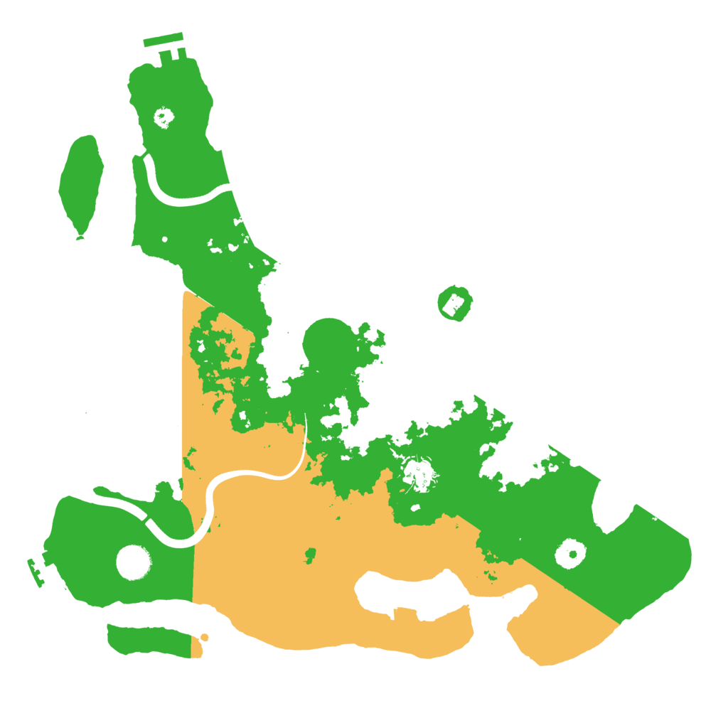 Biome Rust Map: Procedural Map, Size: 3700, Seed: 733345490