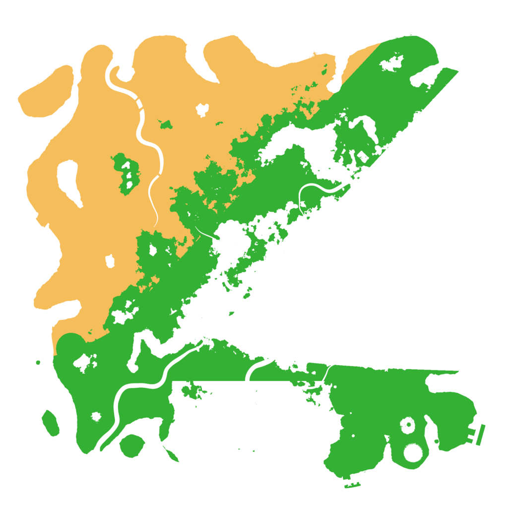 Biome Rust Map: Procedural Map, Size: 4800, Seed: 1562561921
