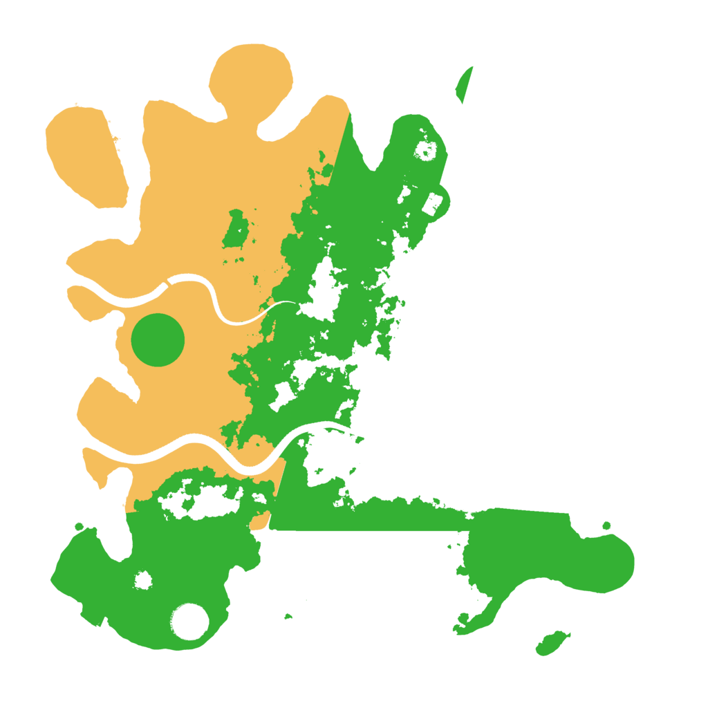 Biome Rust Map: Procedural Map, Size: 3500, Seed: 391259318