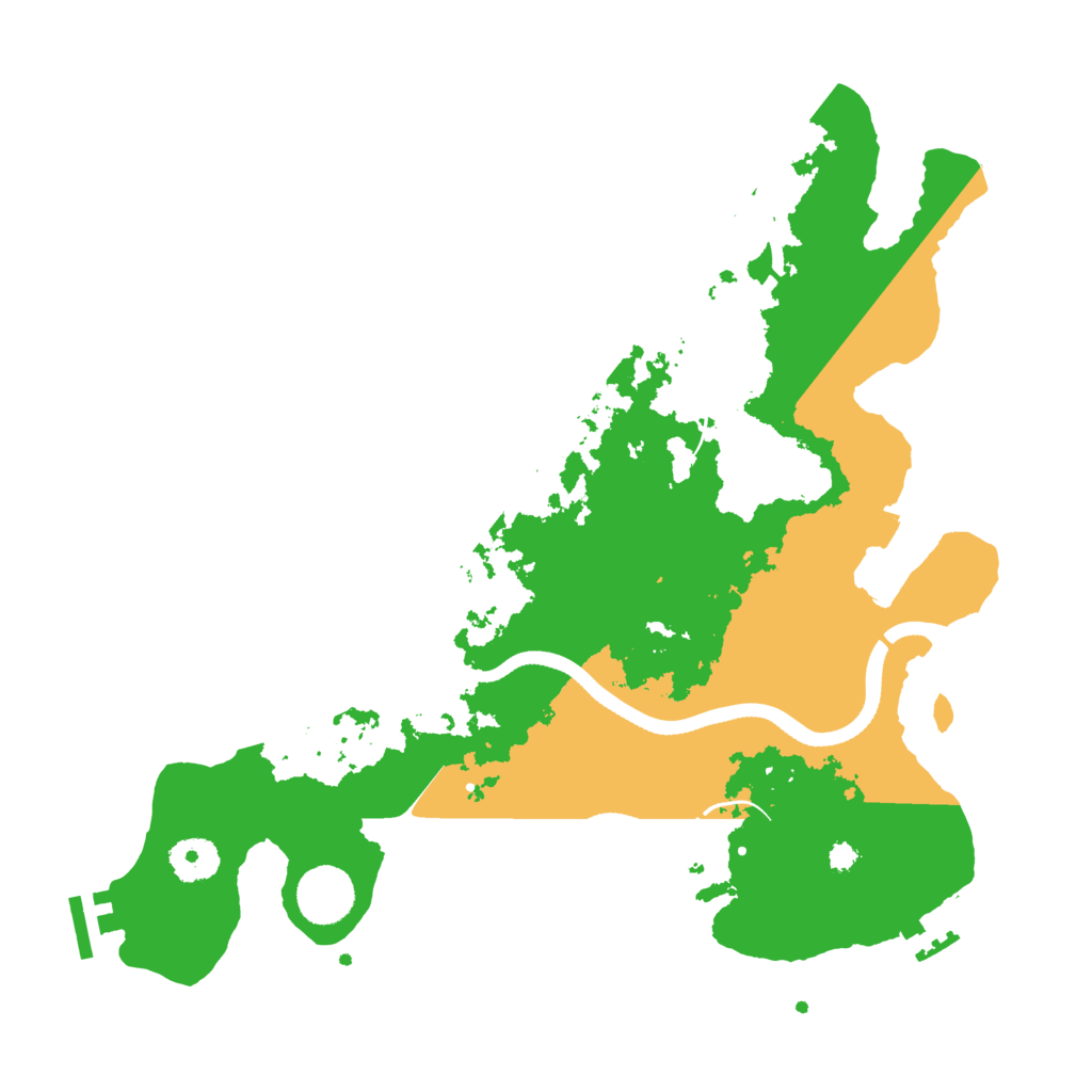 Biome Rust Map: Procedural Map, Size: 3500, Seed: 266072318