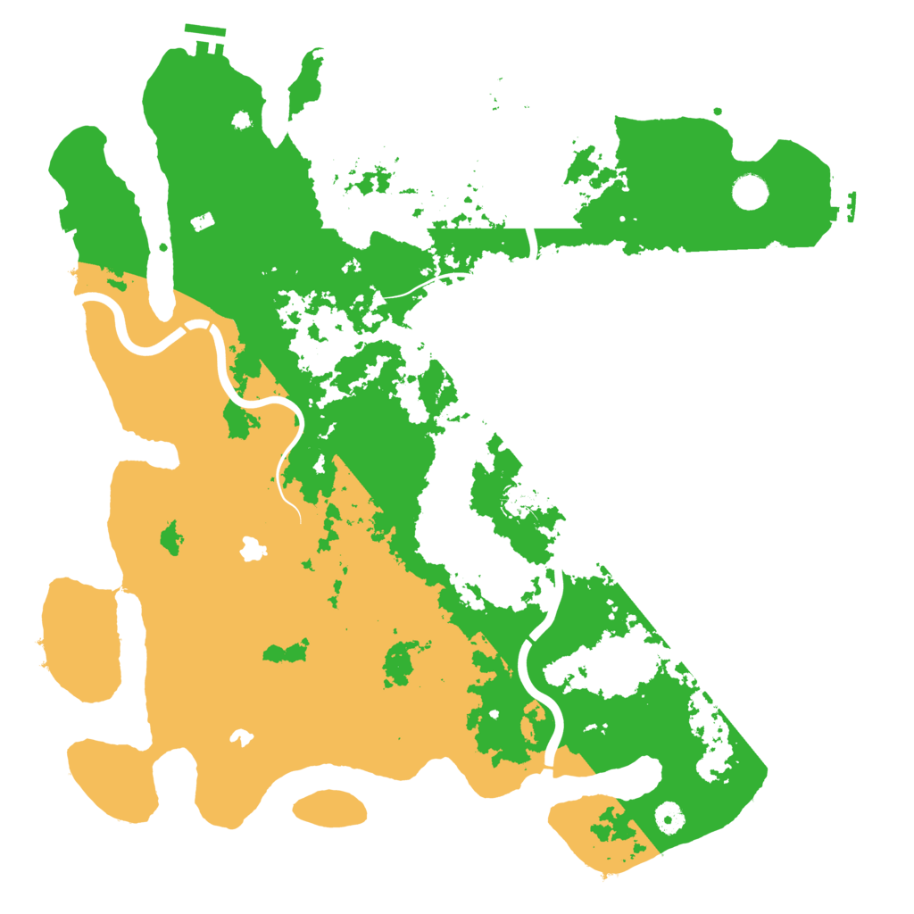 Biome Rust Map: Procedural Map, Size: 4500, Seed: 1529128371