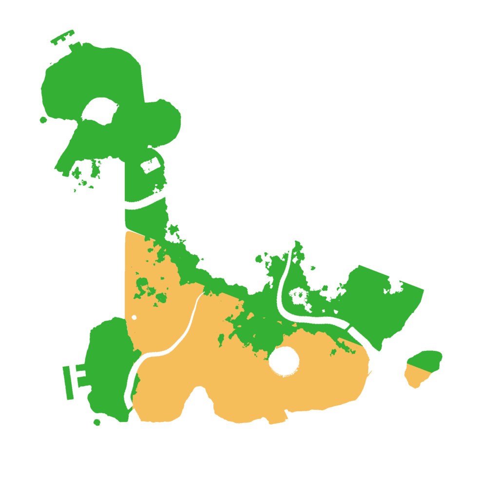 Biome Rust Map: Procedural Map, Size: 3000, Seed: 46462