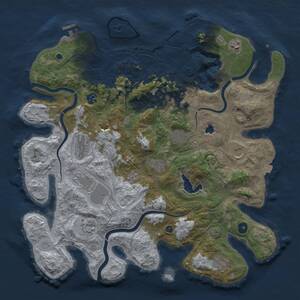 Thumbnail Rust Map: Procedural Map, Size: 4250, Seed: 1393058527, 17 Monuments