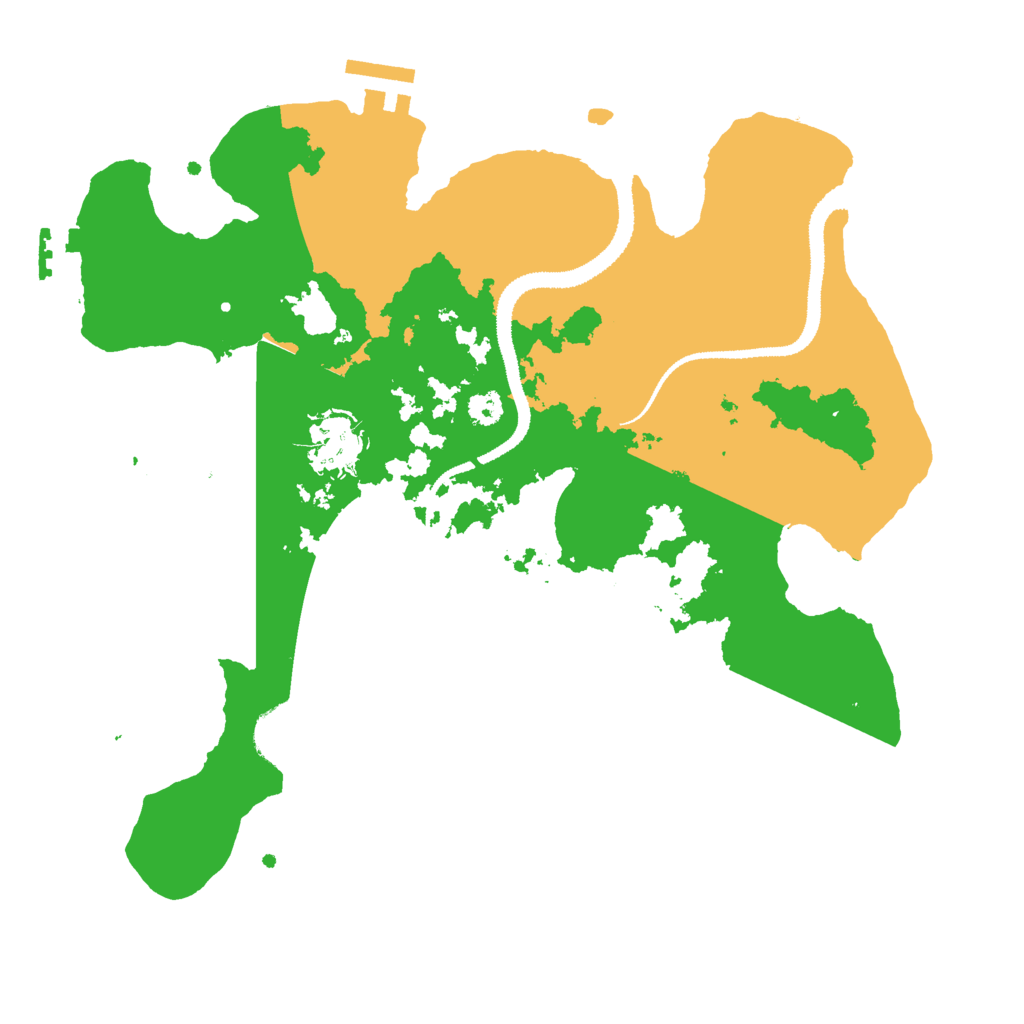 Biome Rust Map: Procedural Map, Size: 3000, Seed: 555544