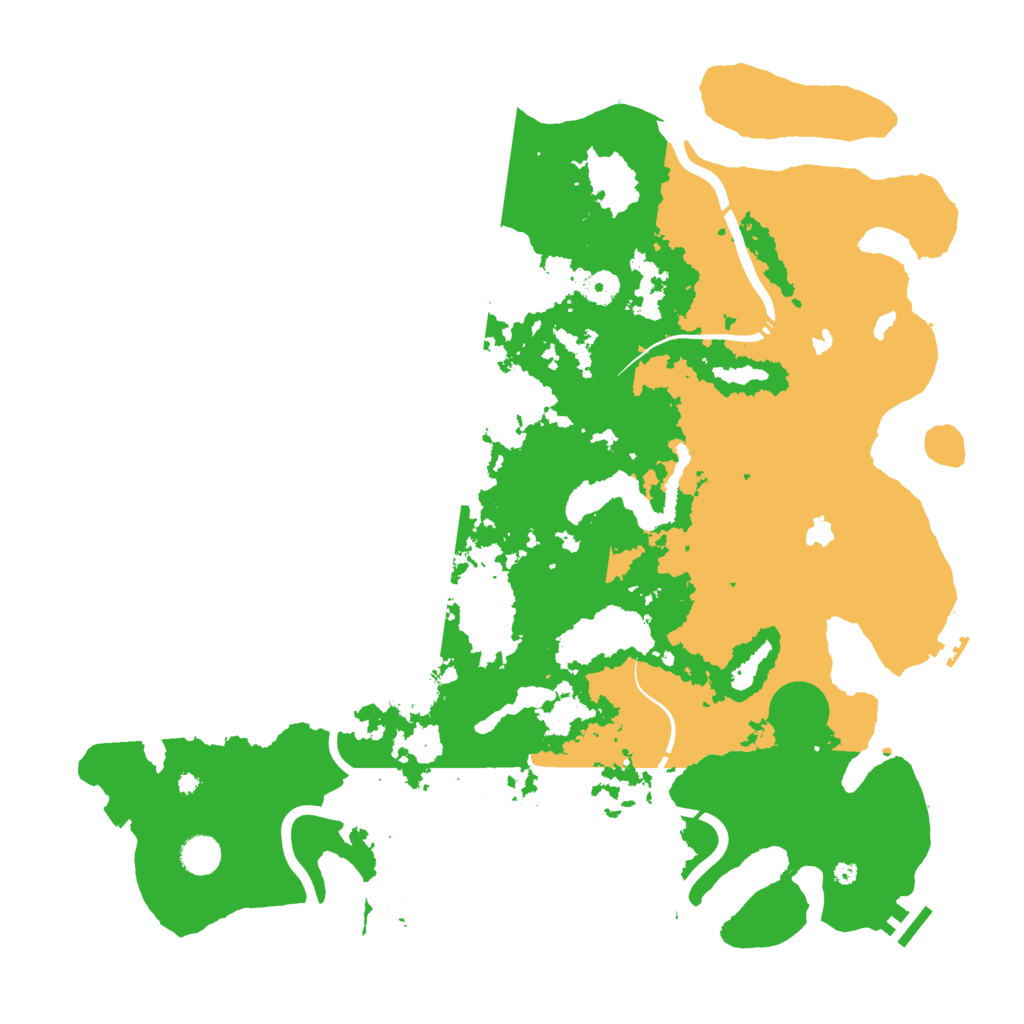 Biome Rust Map: Procedural Map, Size: 4500, Seed: 1334360192