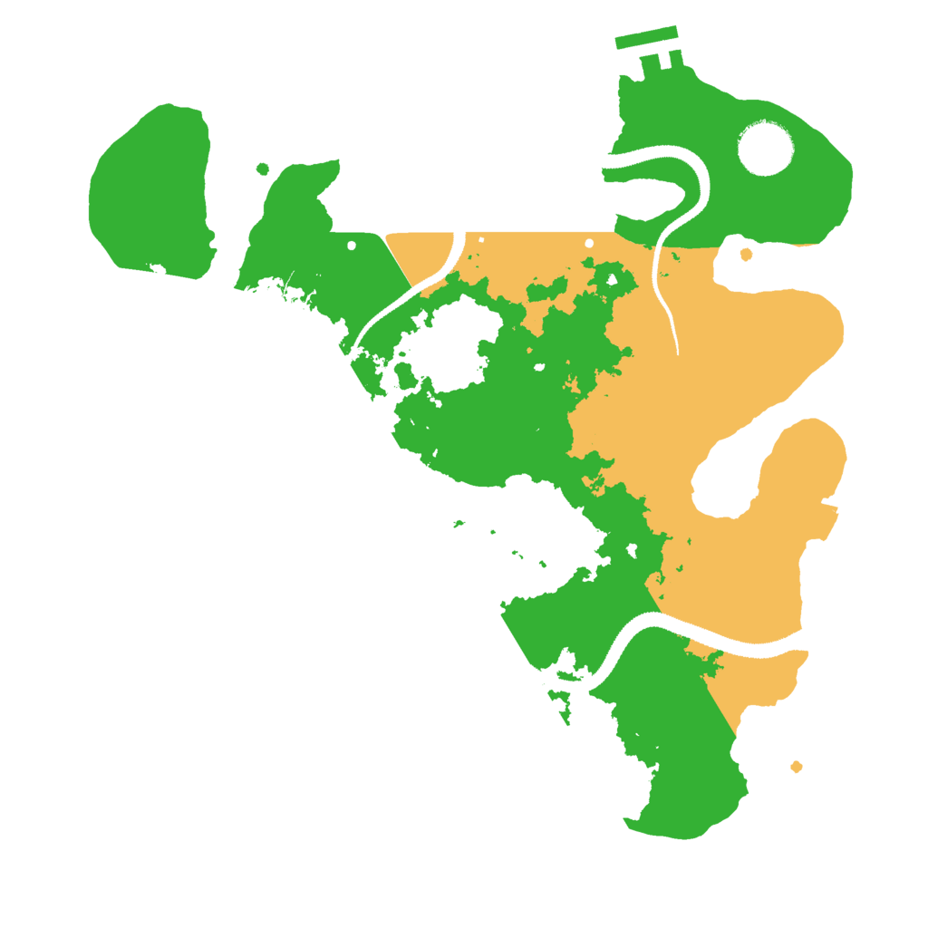 Biome Rust Map: Procedural Map, Size: 3000, Seed: 22162014