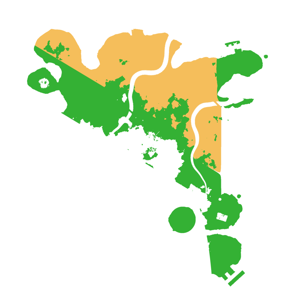 Biome Rust Map: Procedural Map, Size: 3000, Seed: 26864