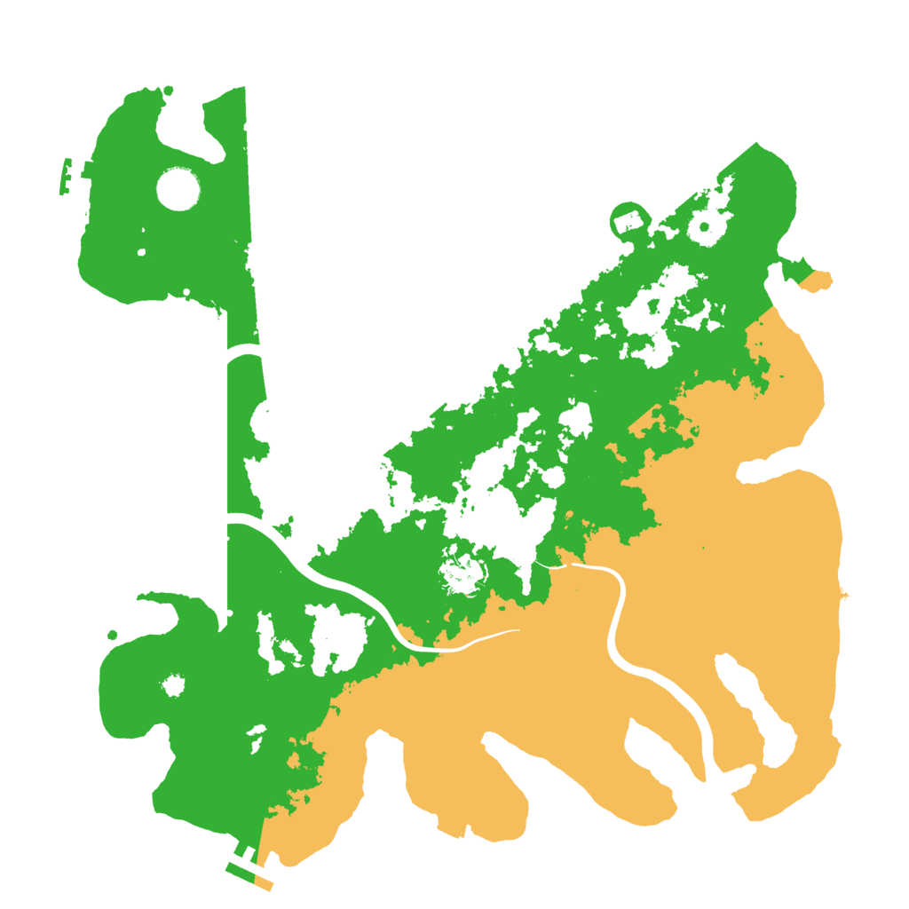 Biome Rust Map: Procedural Map, Size: 3700, Seed: 69226494