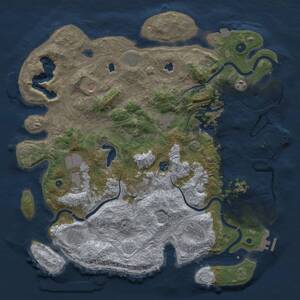 Thumbnail Rust Map: Procedural Map, Size: 4500, Seed: 239642639, 16 Monuments