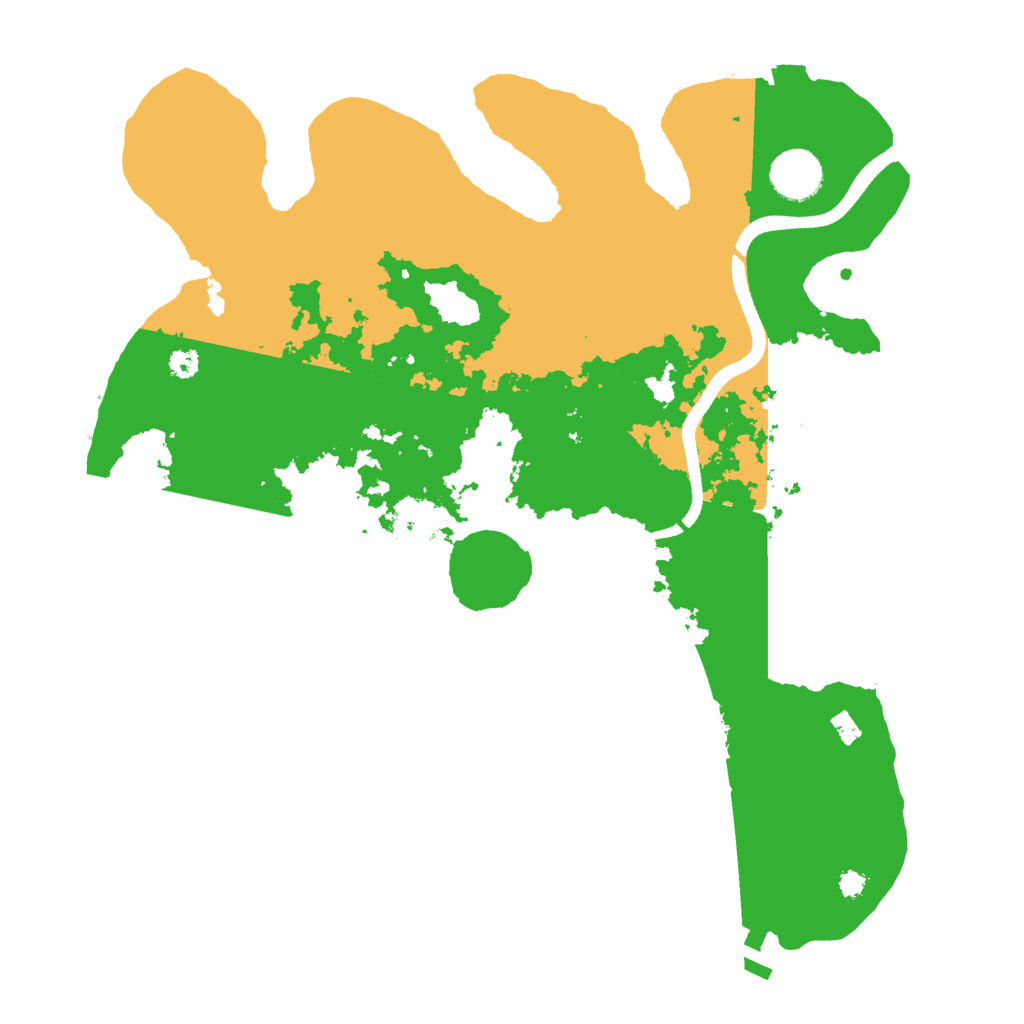 Biome Rust Map: Procedural Map, Size: 3500, Seed: 863644