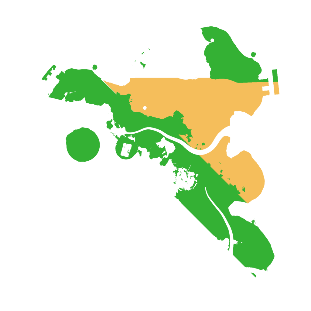 Biome Rust Map: Procedural Map, Size: 2500, Seed: 529127456