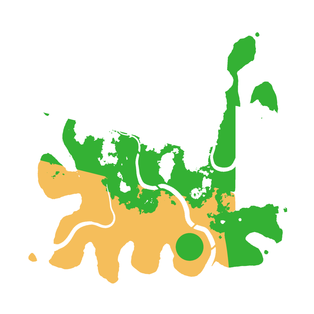 Biome Rust Map: Procedural Map, Size: 3000, Seed: 39951