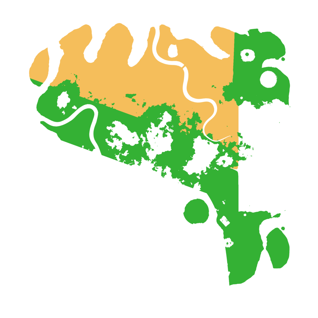 Biome Rust Map: Procedural Map, Size: 3500, Seed: 1758540457