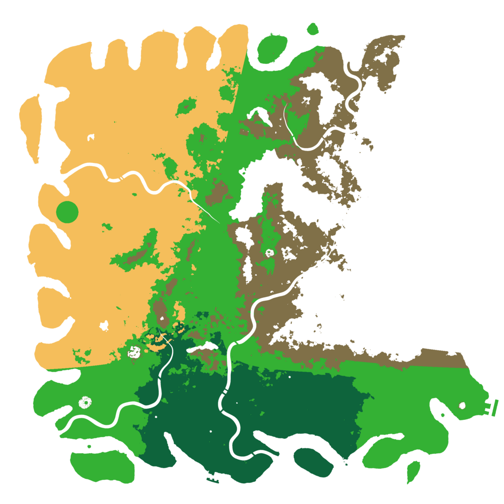 Biome Rust Map: Procedural Map, Size: 6000, Seed: 683060815