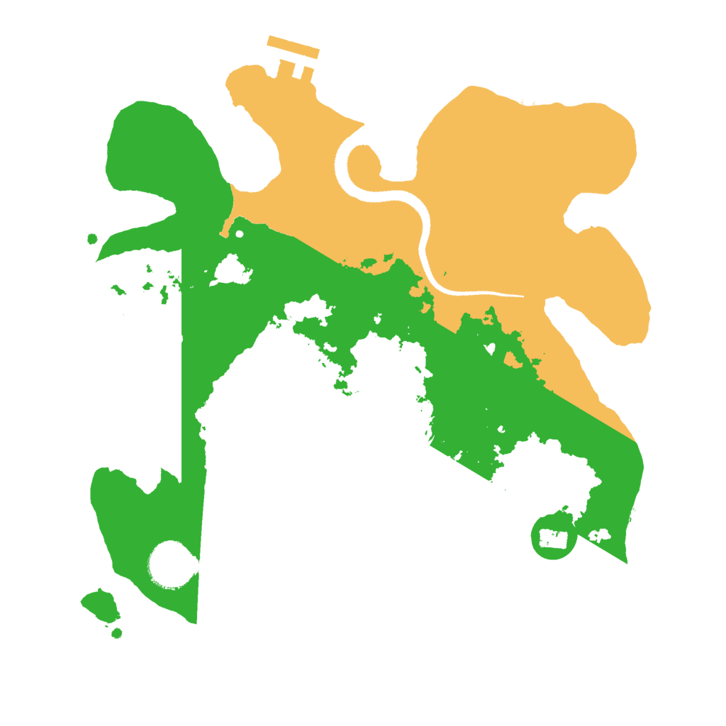 Biome Rust Map: Procedural Map, Size: 2800, Seed: 1001413227