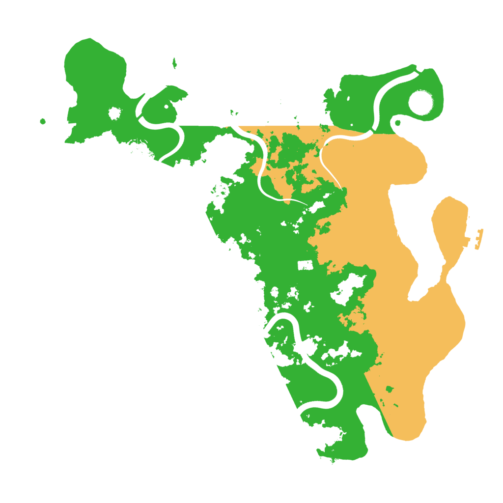 Biome Rust Map: Procedural Map, Size: 3600, Seed: 972871287
