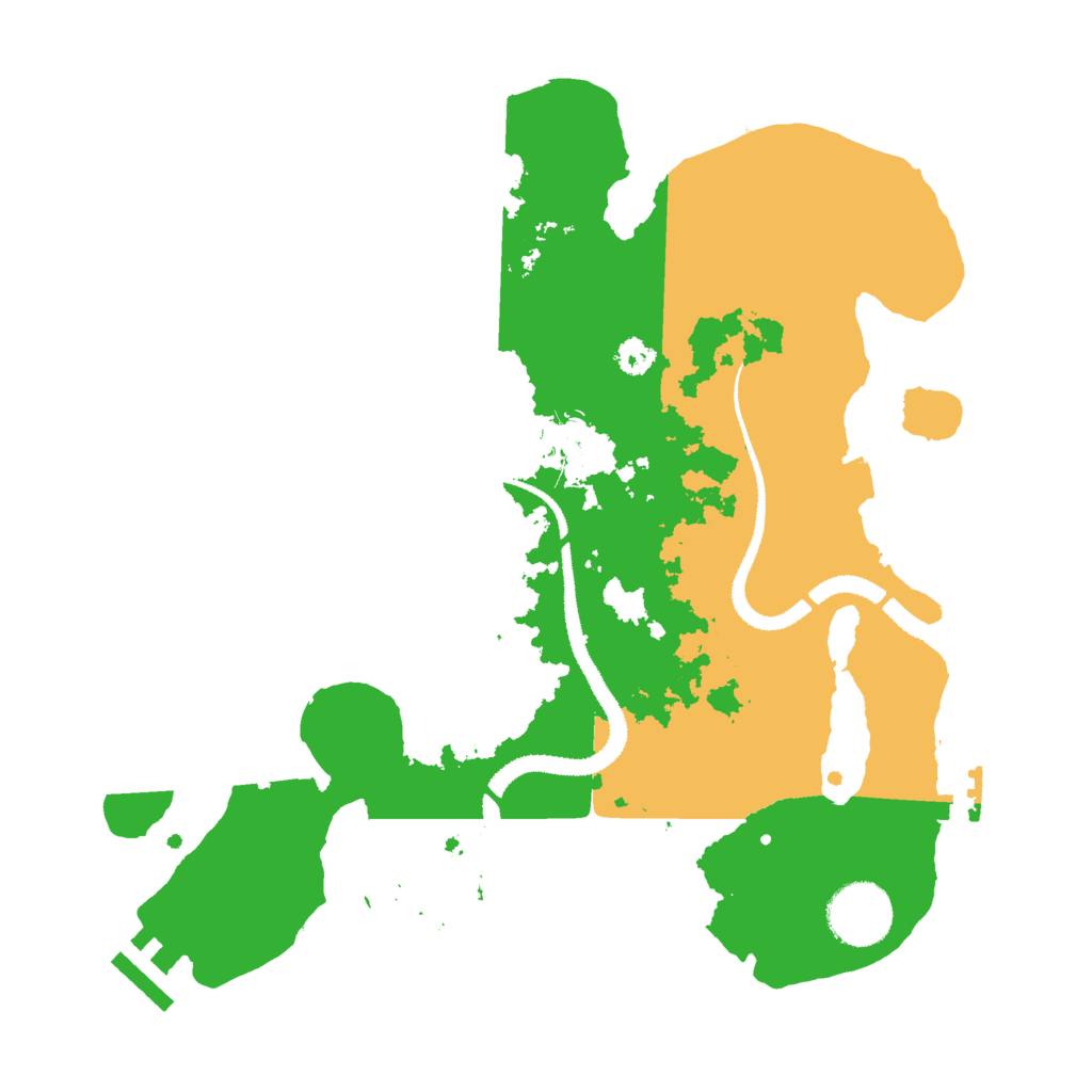 Biome Rust Map: Procedural Map, Size: 3000, Seed: 696468523