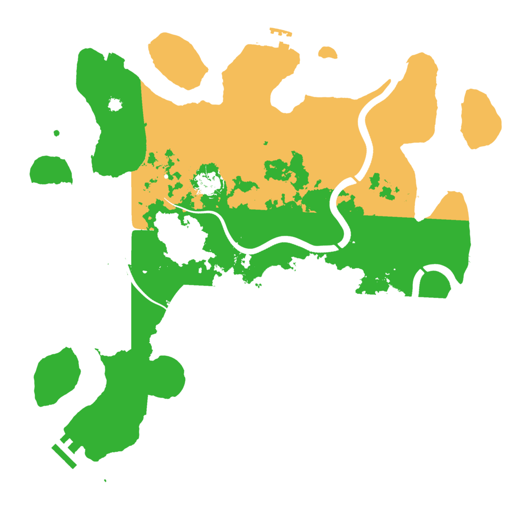 Biome Rust Map: Procedural Map, Size: 3500, Seed: 2055466090