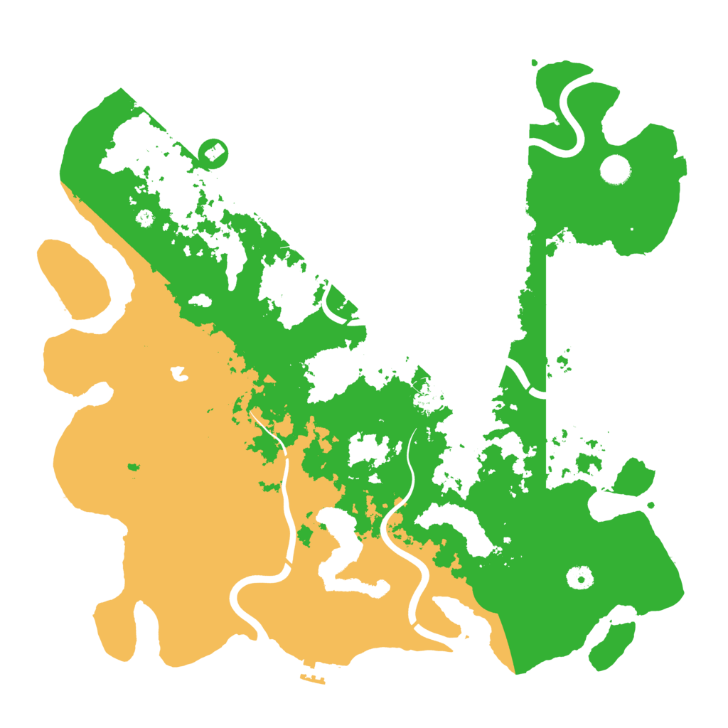 Biome Rust Map: Procedural Map, Size: 4300, Seed: 23465