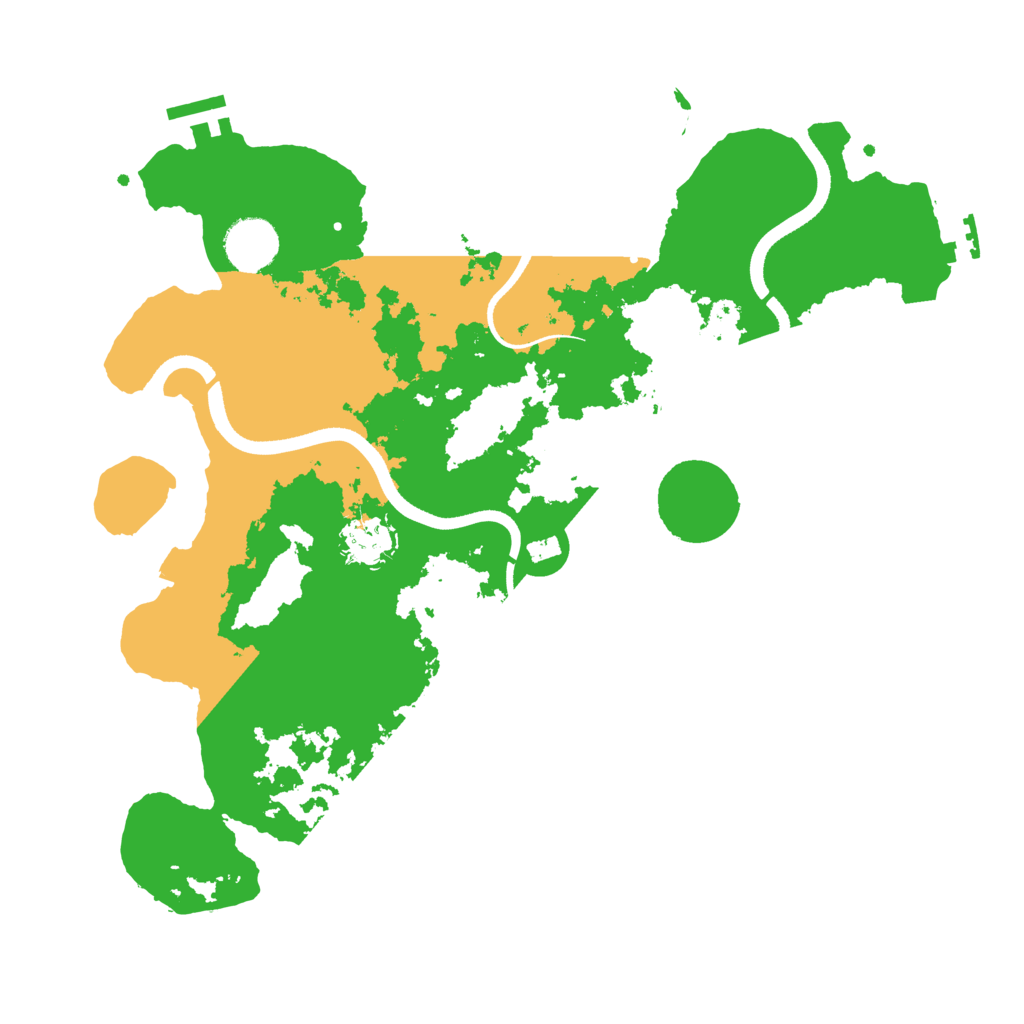 Biome Rust Map: Procedural Map, Size: 3500, Seed: 1670390478