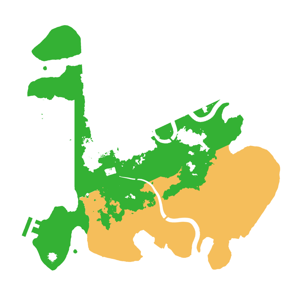 Biome Rust Map: Procedural Map, Size: 3000, Seed: 69504786