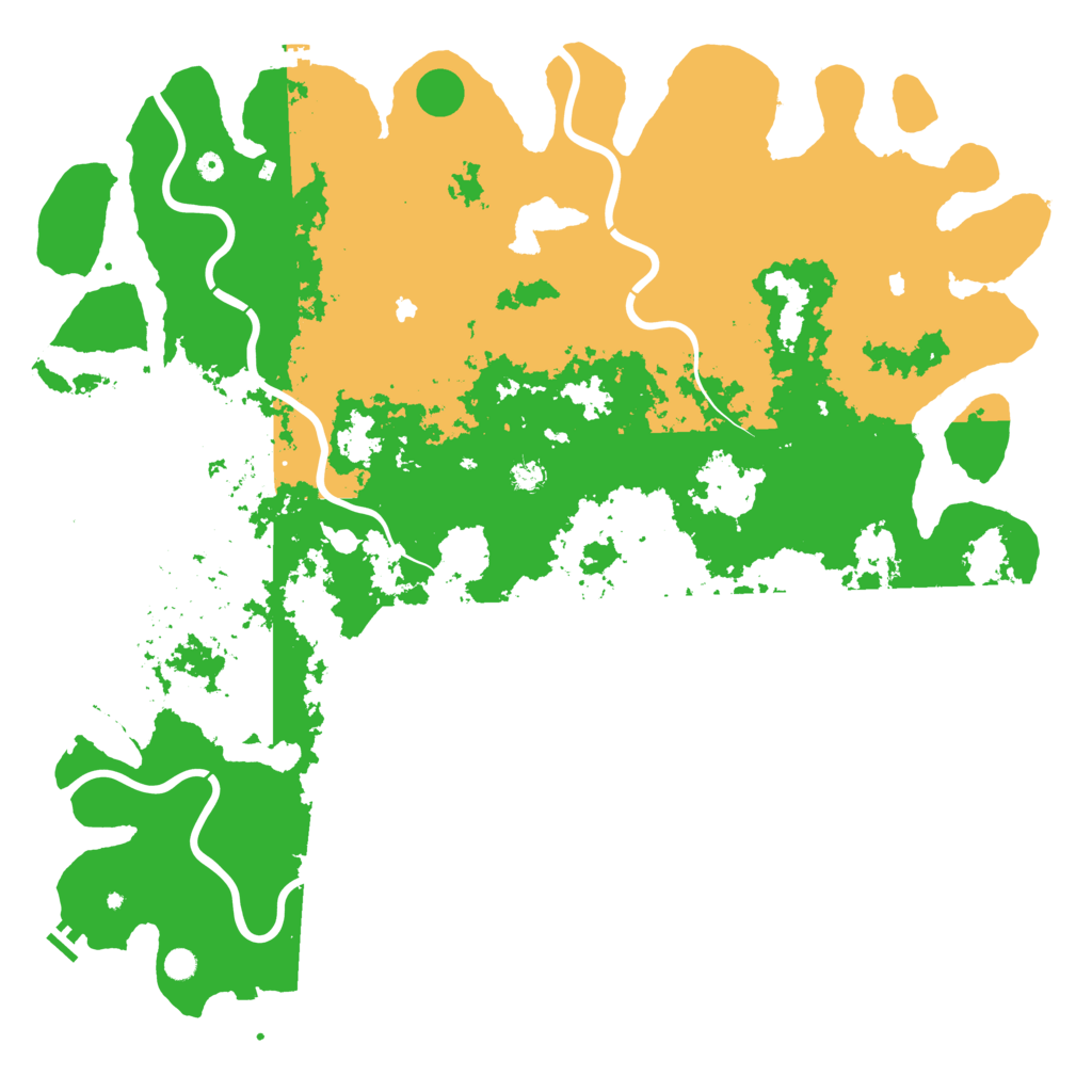 Biome Rust Map: Procedural Map, Size: 6000, Seed: 19137